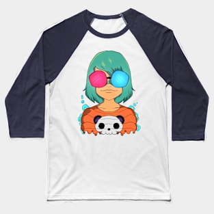 3D Girl Baseball T-Shirt